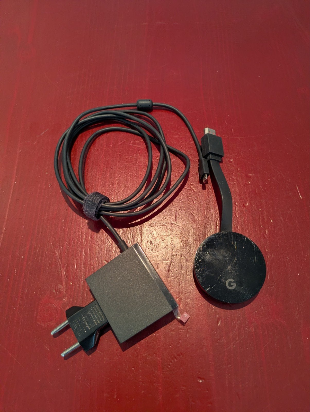 Google 4k Chromecast met ethernet adapter en kabel, Ophalen, Gebruikt, HDMI, Zonder harde schijf