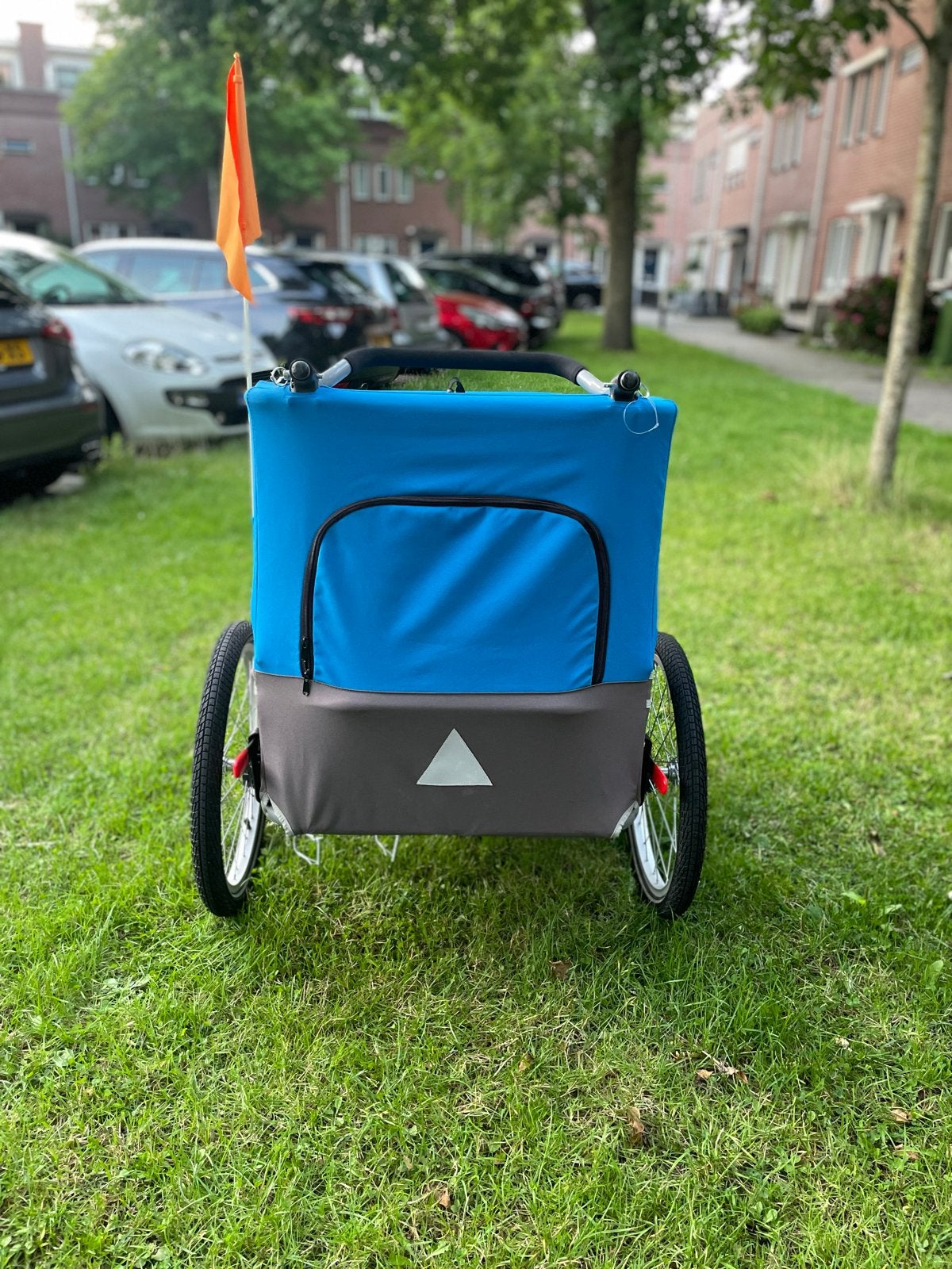 Fietskar voor 2 kinderen, Fietsen en Brommers, Ophalen, Gebruikt, Opvouwbaar, Kinderkar