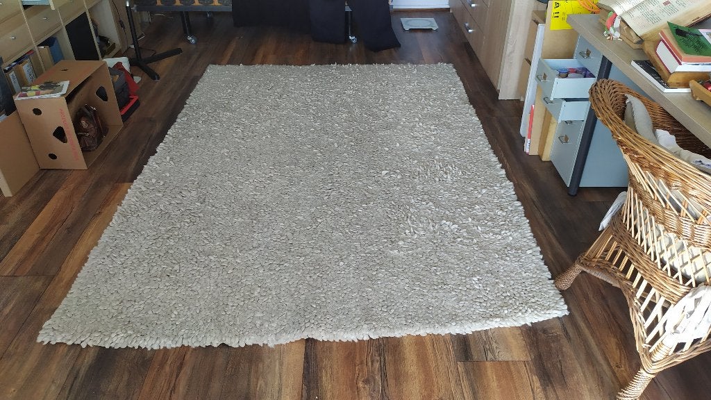 hoogpolig wollen tapijt, Ophalen, Gebruikt, 150 tot 200 cm, 200 cm of meer