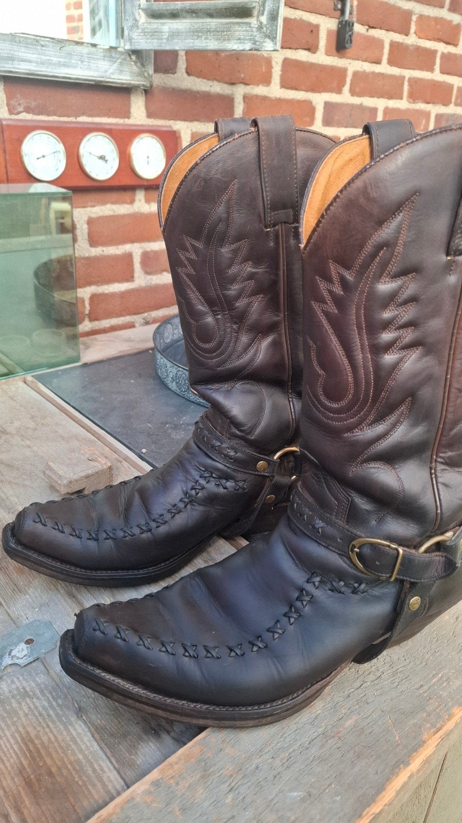 Sendra Cowboylaarzen - Maat 43 - Donkerbruin Leer, Sendra, Bruin, Boots, Ophalen of Verzenden