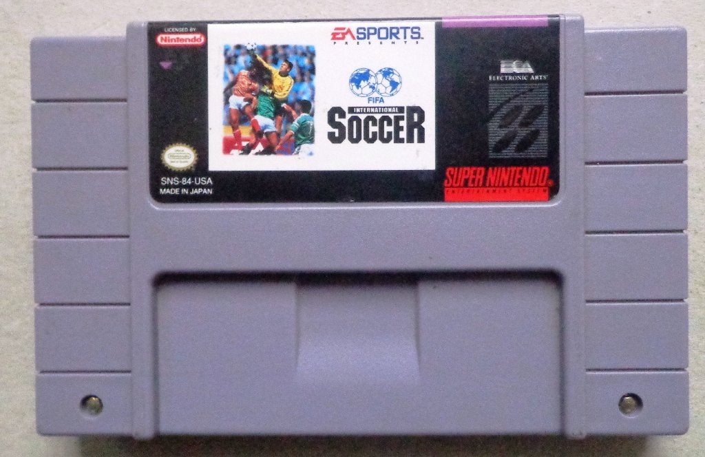 FIFA International Soccer voor de Amerikaanse Super Nintendo, Gebruikt, 1 speler, Ophalen of Verzenden, Vanaf 3 jaar