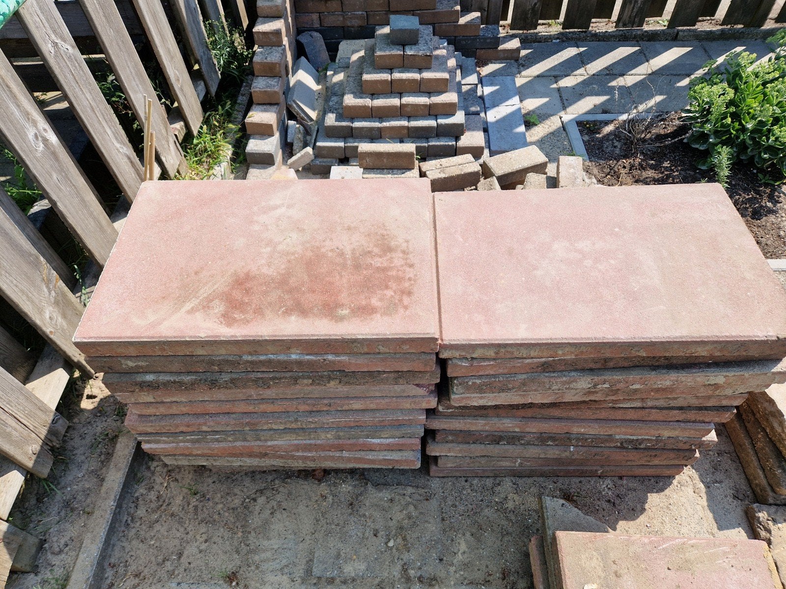 Gratis 60x40 betontegels, Ophalen, Gebruikt, Overige materialen