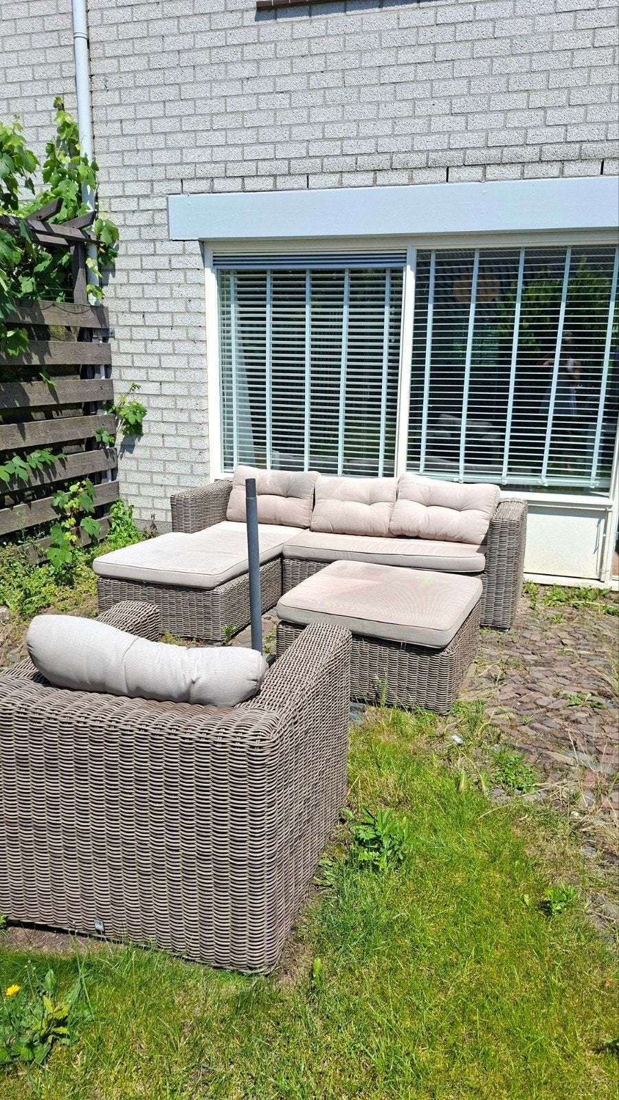 Pure Garden Collection Loungeset met losse stoel, Tuin en Terras, Ophalen, Gebruikt