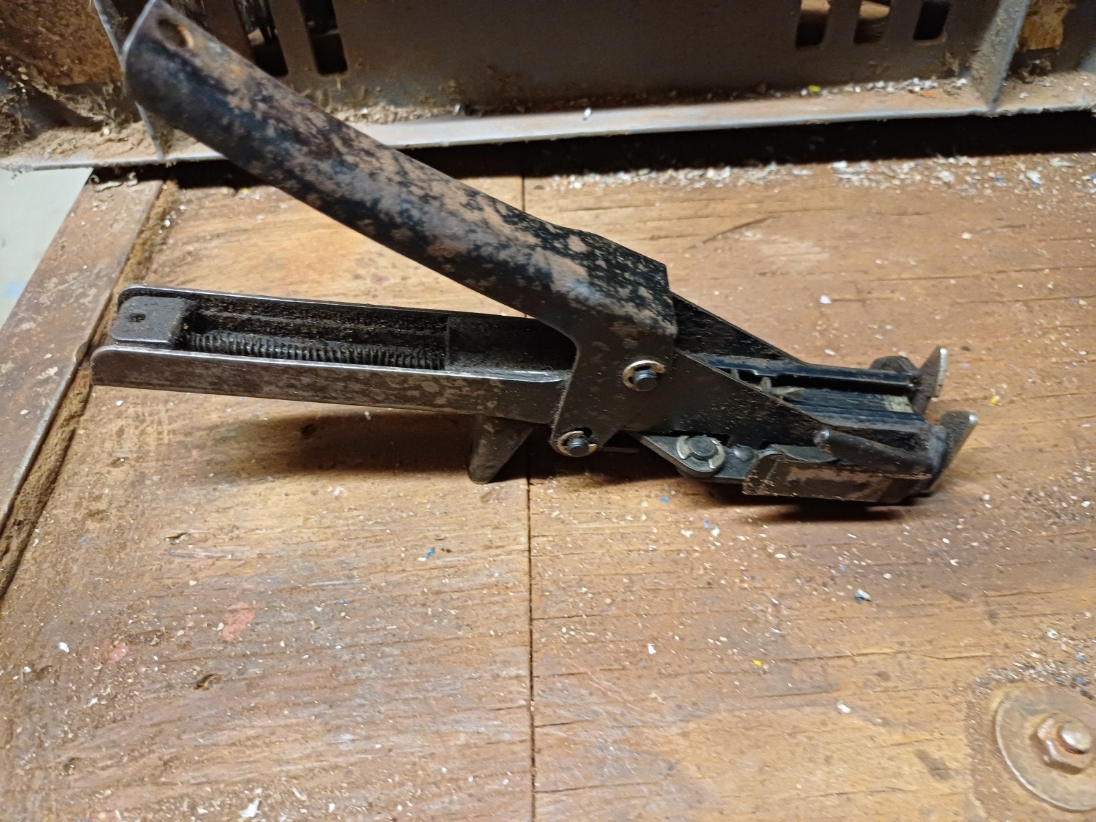 Vintage MAX HR F Tacker/nietmachine, Doe-het-zelf en Verbouw, Gereedschap | Handgereedschap, Ophalen of Verzenden, Gebruikt, Tacker/nietmachine