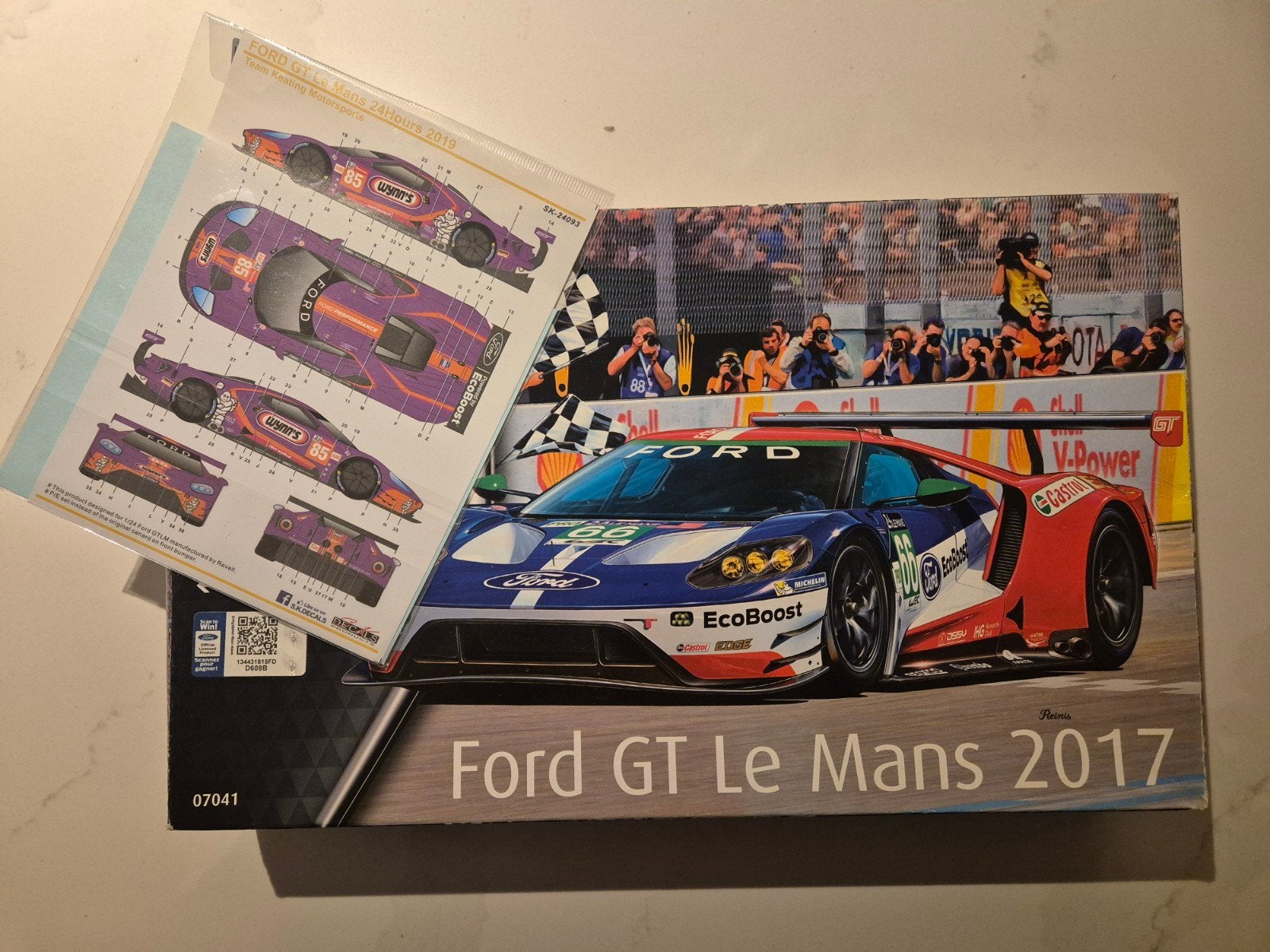 Ford GT Le Mans 2017 met Wynn's decals, Auto, Revell, Groter dan 1:32, Nieuw