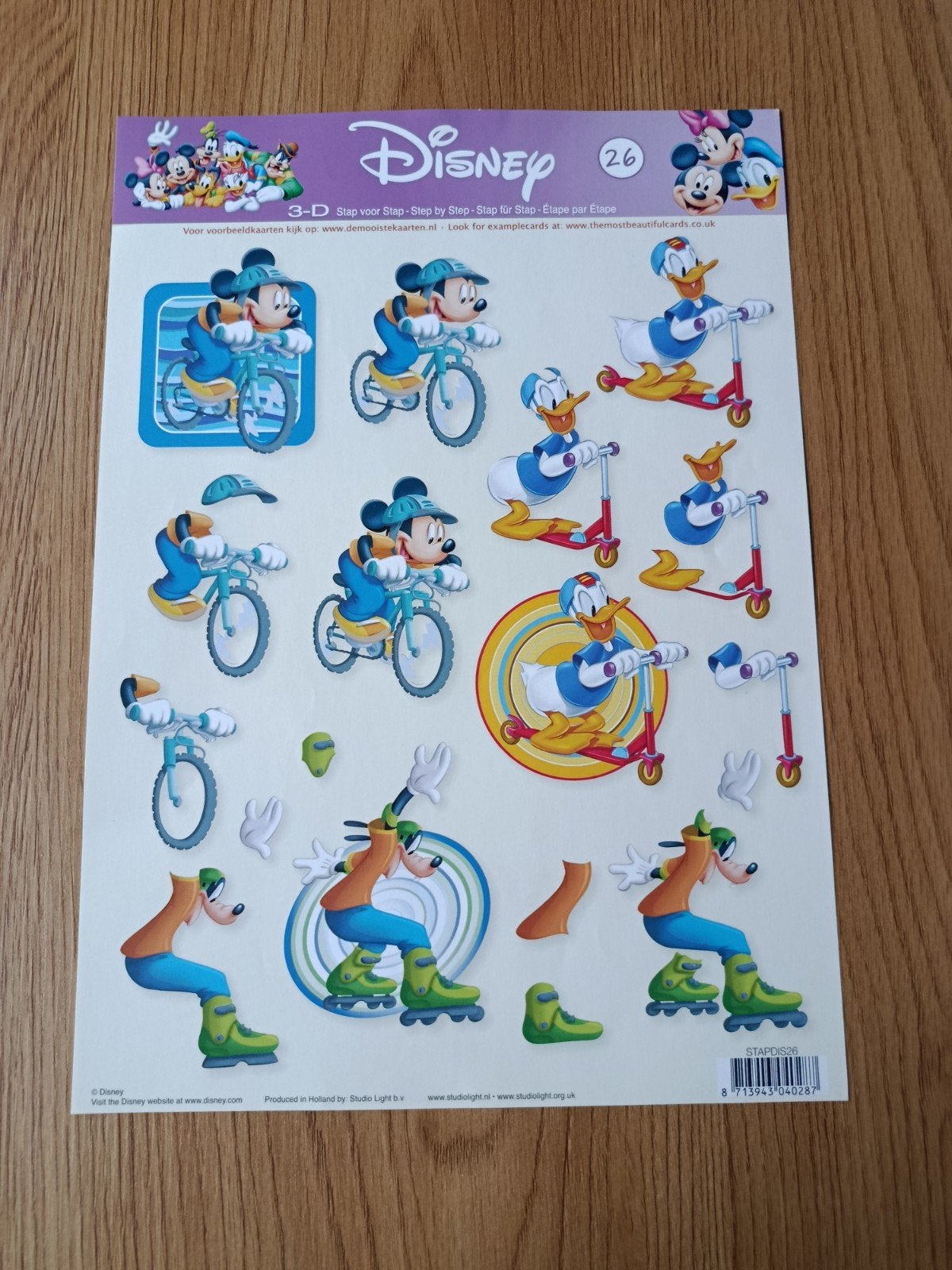 Mickey Mouse, Donald Duck, Goofy, Knipvellen,, Ophalen of Verzenden, Nieuw, Disney, Knipvel