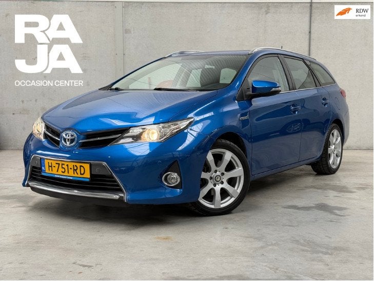Toyota Auris Touring Sports 1.8 Hybrid Executive Navi Clima, Euro 5, Stof, Gebruikt, Blauw