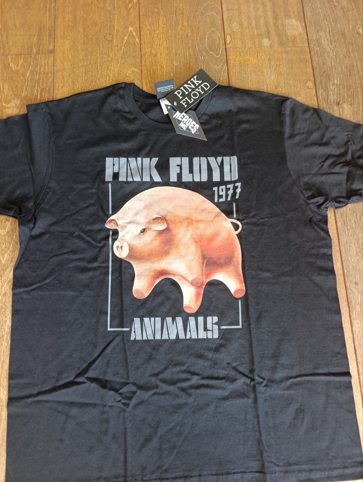 Pink Floyd Animals 1977 T-shirt XL - Nieuw met kaartjes, Pink Floyd, Zwart, Ophalen of Verzenden, Maat 56/58 (XL)