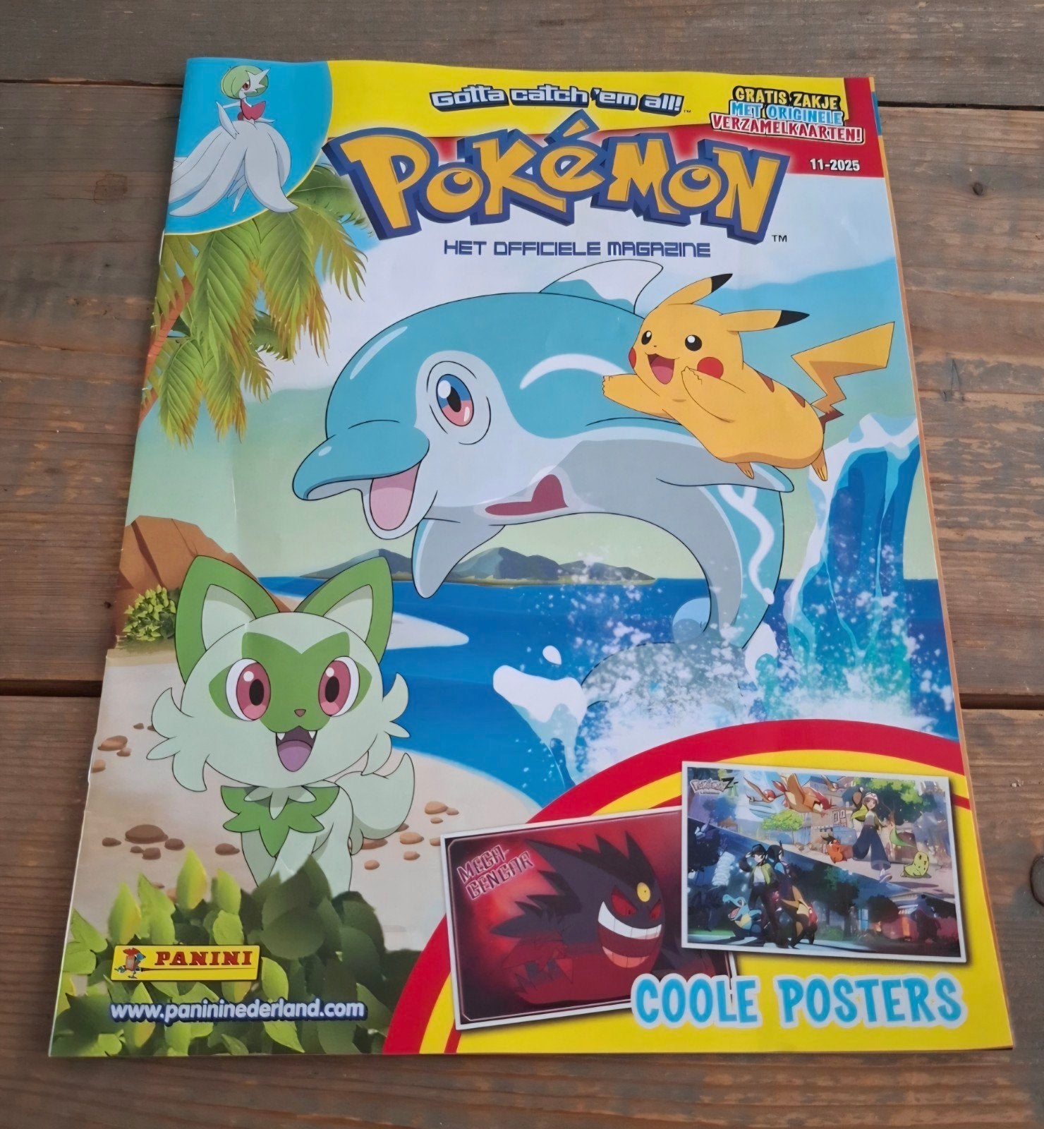 Pokémon Magazine met Mega-Gengar en Pikachu sleutelhanger, Hobby en Vrije tijd, Verzamelkaartspellen | Pokémon, Ophalen of Verzenden