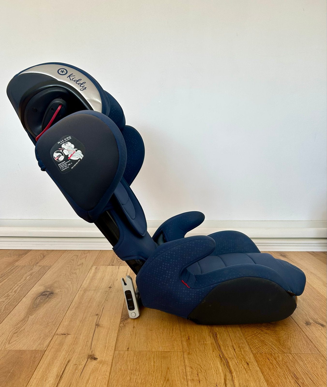 Kiddy Cruiserfix 3 autostoel, Autogordel of Isofix, Gebruikt, 15 t/m 36 kg, Verstelbare rugleuning