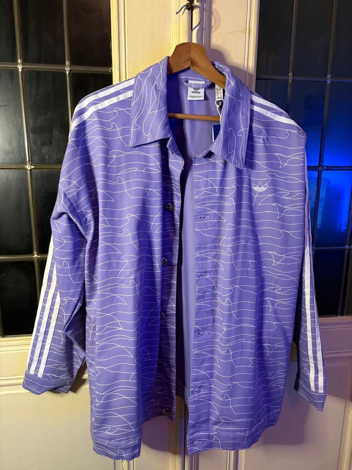 Nieuw Adidas Jack Lila Maat 40 - Oversized Model, Kleding | Dames, Jassen | Zomer, Ophalen, Nieuw, Maat 38/40 (M), Paars
