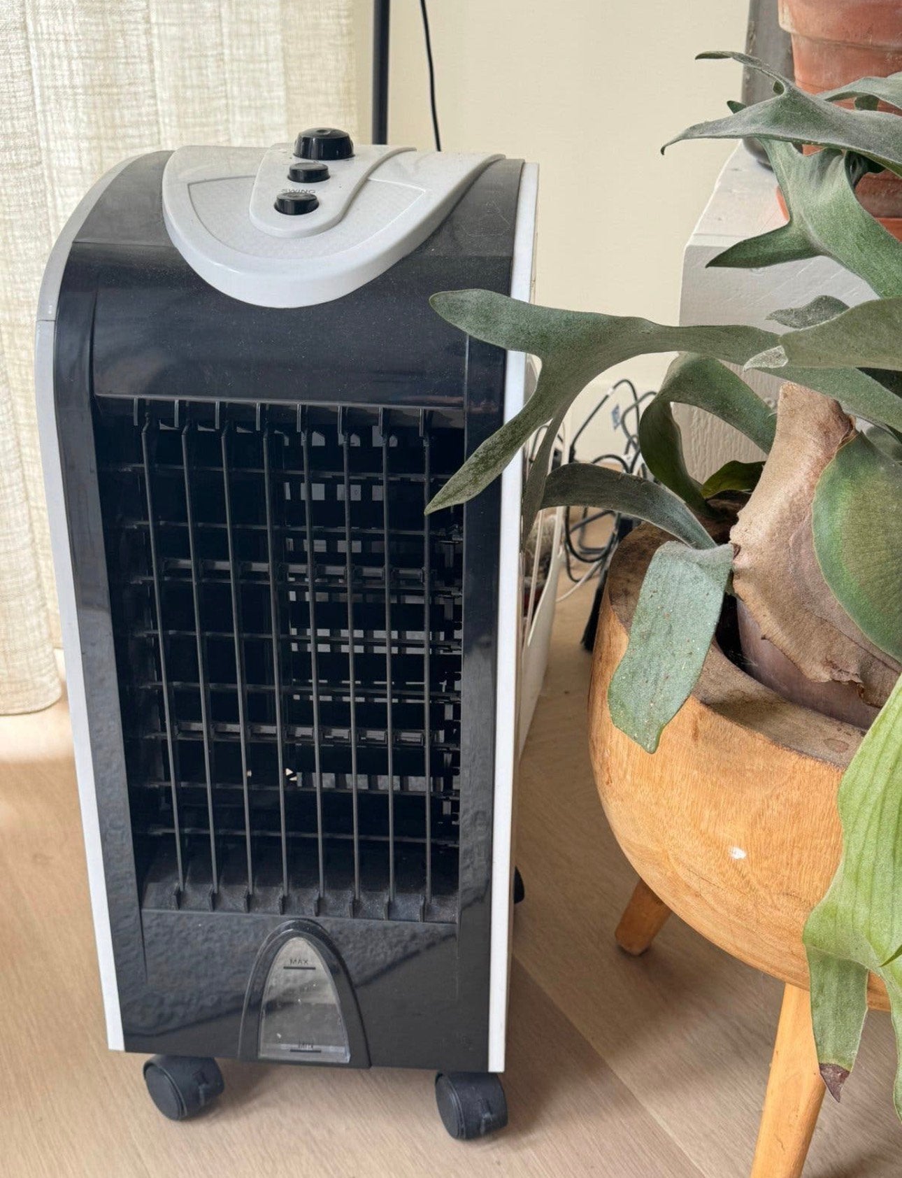 Aircooler / ventilator, Ophalen