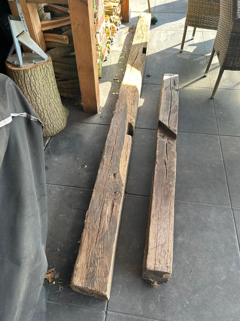 Oude gebinten, Ophalen, Gebruikt, Eiken, 250 tot 300 cm