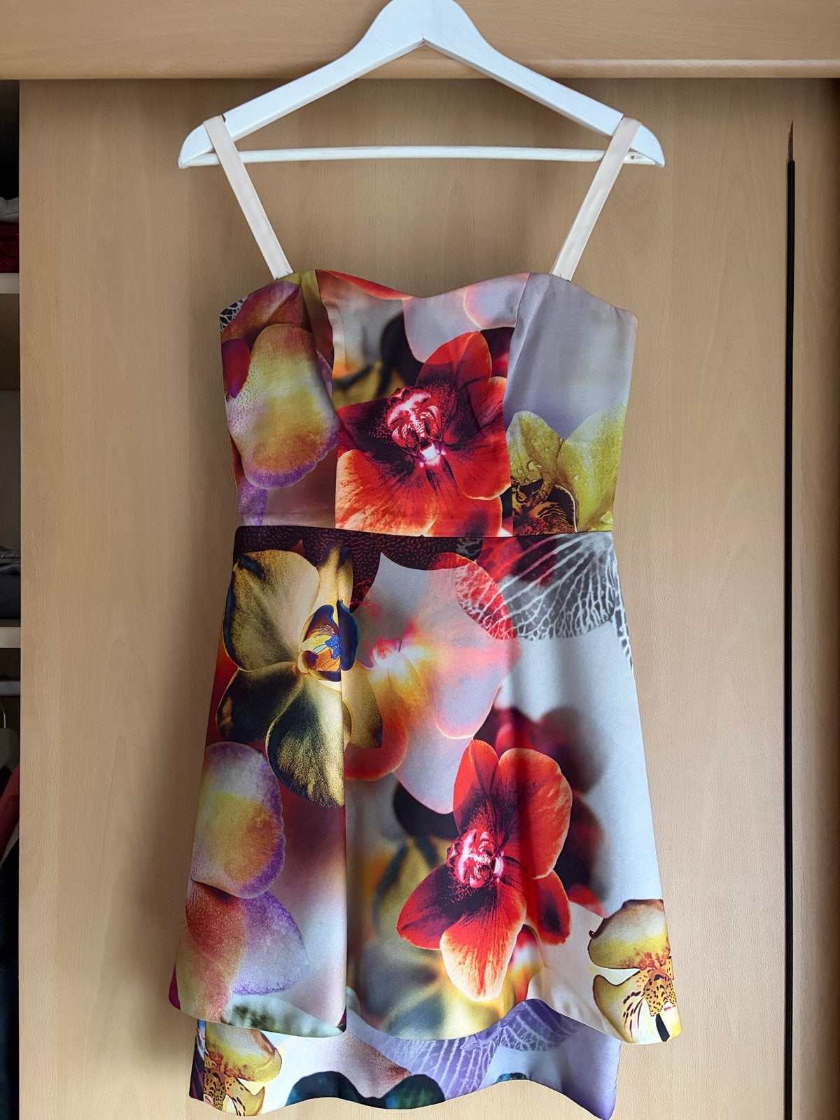 Addy van den Krommenacker jurk met bolero, Meerkleurig, Ophalen of Verzenden, Zo goed als nieuw, Maat 36 (S)