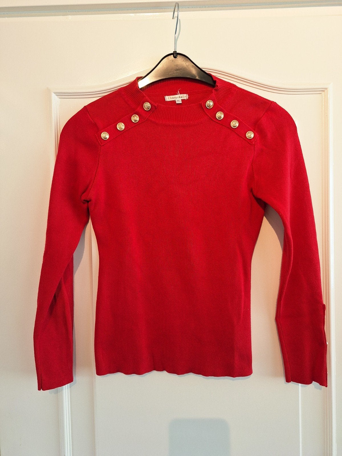 Rode trui van Cherry Koko maat M/L, Kleding | Dames, Maat 38/40 (M), Ophalen of Verzenden, Zo goed als nieuw, Cherry koko