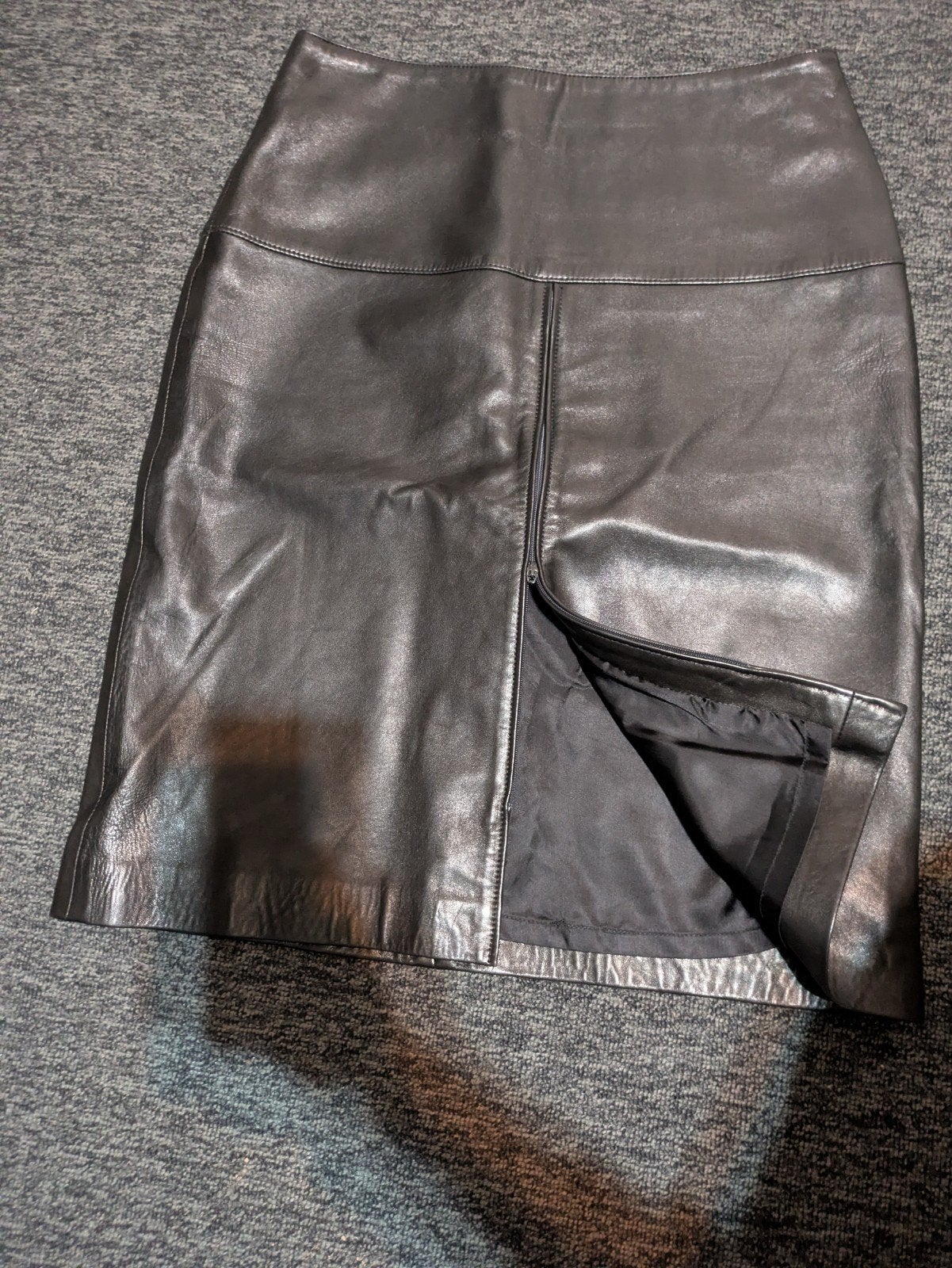 Pauw Amsterdam Zwarte Leren Rok - Maat 38 (m), Kleding | Dames, Bruin, Ophalen of Verzenden, Zo goed als nieuw, Pauw Amsterdam