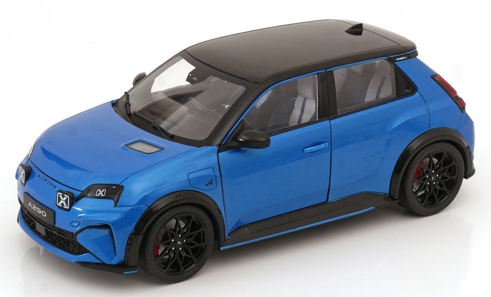 Alpine A290 GTS 2024 Blauw Metallic / Zwart 1-18 Solido, Solido, Auto, Solido, Nieuw