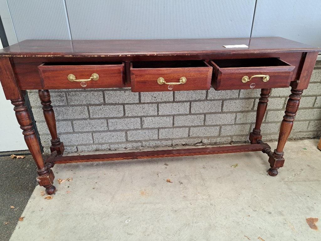 Sidetable met 3 lades - Opknapper, Huis en Inrichting, Tafels | Sidetables, Ophalen, Gebruikt, 100 tot 150 cm, Klassiek