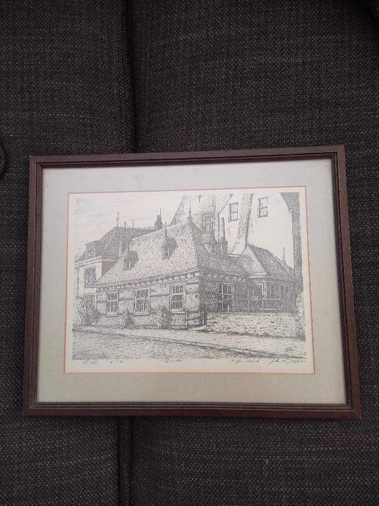 Litho van John de Jongh, Antiek en Kunst, Ophalen
