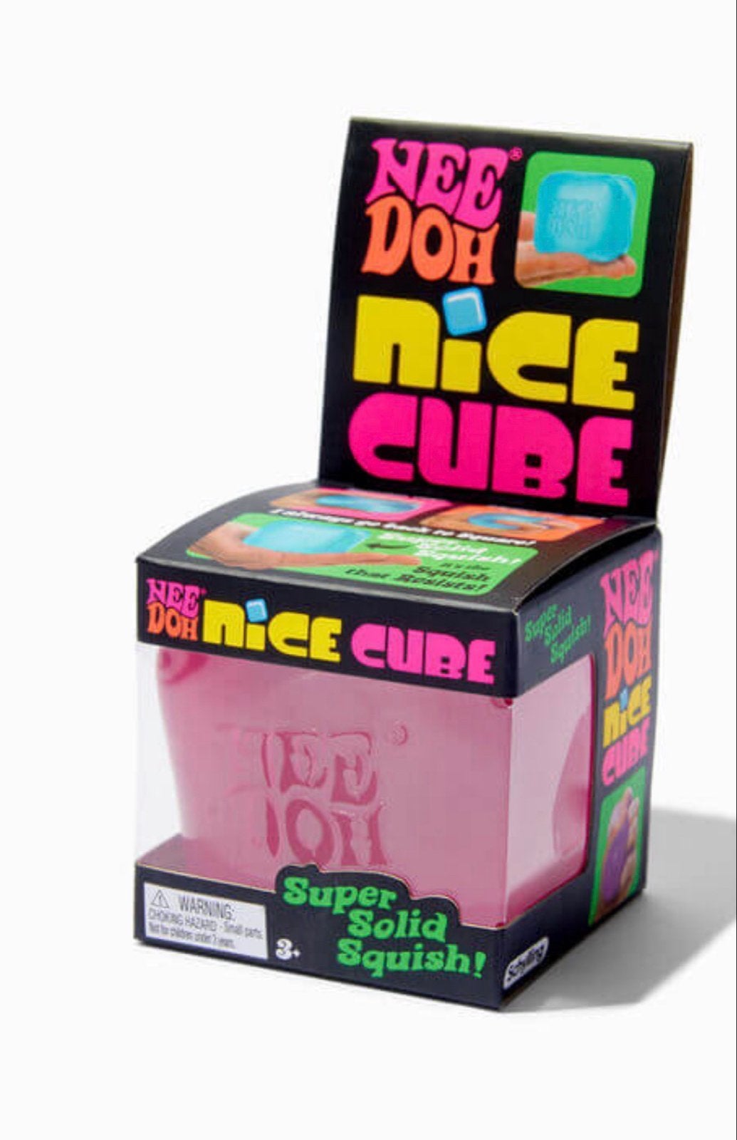 NeeDoh Nice Cube Squishy Stressbal Roze, Ophalen, Nieuw, Jongen of Meisje