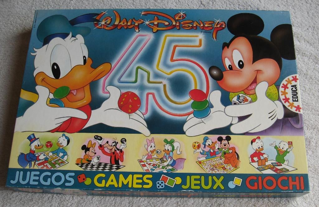 Walt Disney 45 spellen (Donald / Mickey e.a) nieuw in doos, Ophalen of Verzenden, Overige figuren, Nieuw, Overige typen