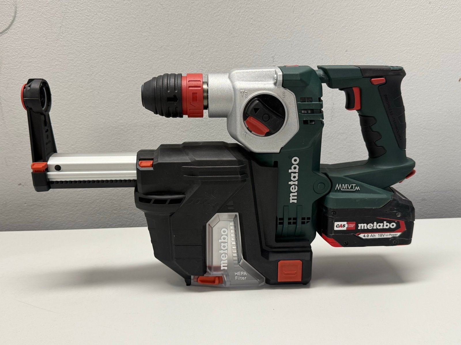 Metabo KHA 18 LTX BL 24 Quick Set ISA Accu Boorhamer, 600 watt of meer, Boor- en/of Breekhamer, Ophalen of Verzenden, Zo goed als nieuw