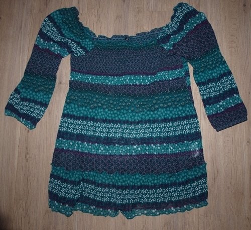 Groen Paars Voile Top Colors of the World (L), Maat 38/40 (M), Colors of the World, Ophalen of Verzenden, Korte mouw