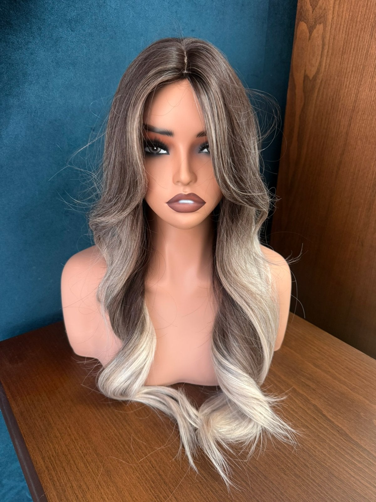 Pruik met mannequin 50/50%, Ophalen, Nieuw, Pruik of Haarverlenging
