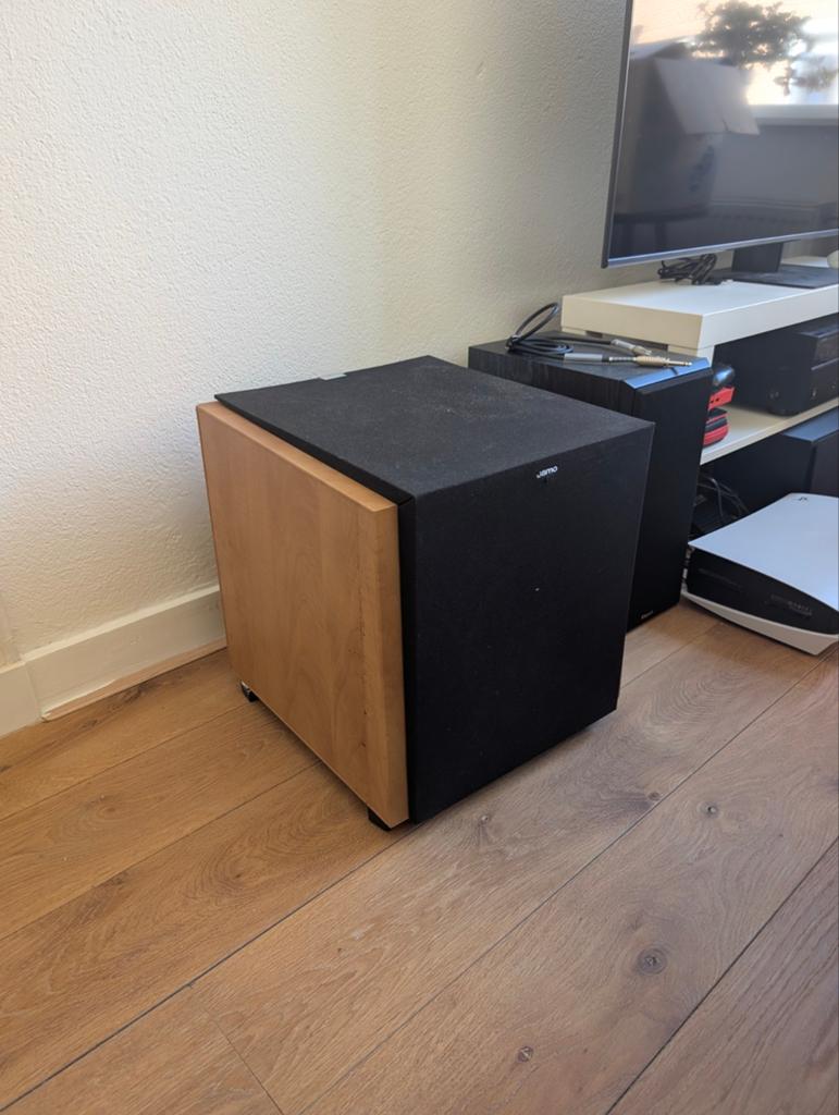 Jamo E7 Sub 10" vintage subwoofer, Ophalen, Subwoofer, Zo goed als nieuw, 120 watt of meer