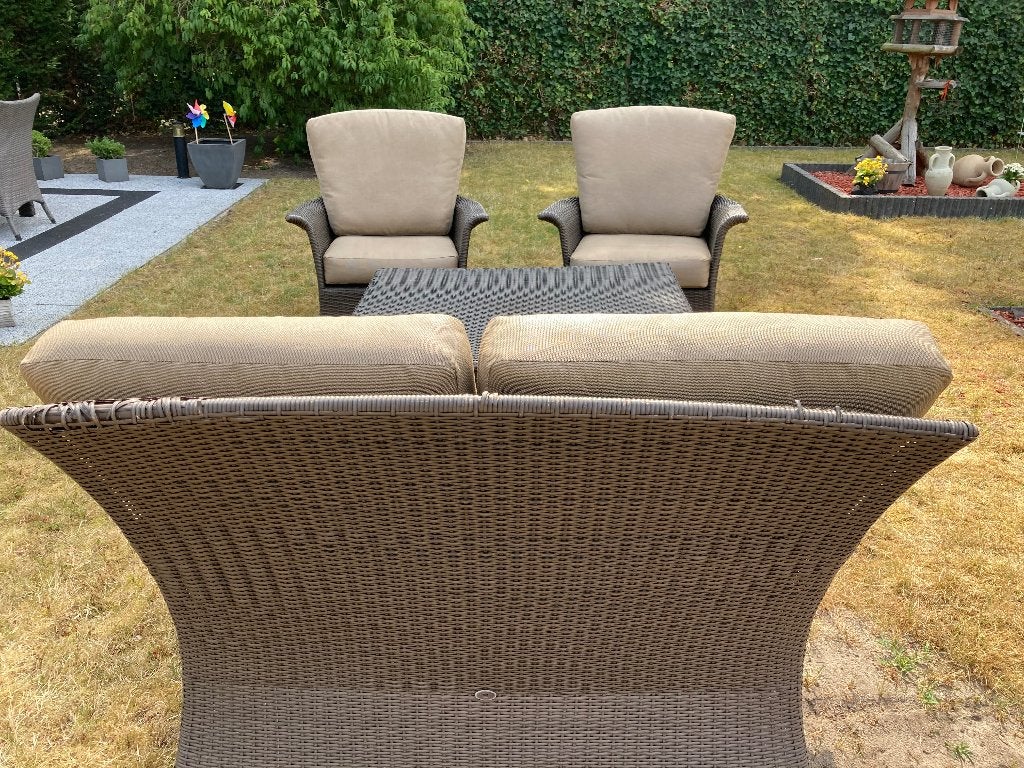 Tuinset, Ophalen, 4 zitplaatsen, Gebruikt, Rotan