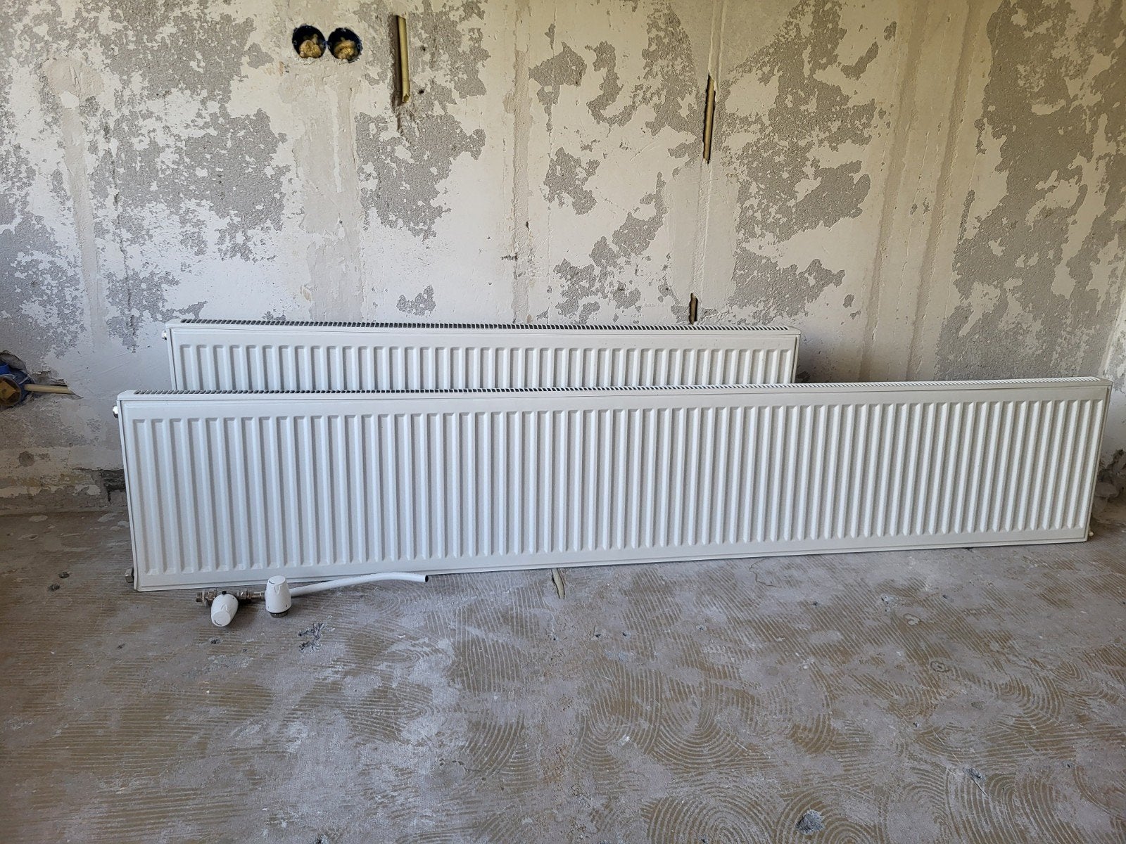 Set van 2x Henrad Radiator Type 11 (40x220 & 50x140 cm) zgan, 30 tot 80 cm, Radiator, 150 cm of meer, Ophalen of Verzenden