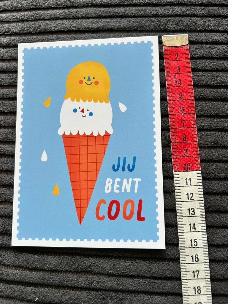 1622. Kaart illustr Ijs Ijsje Cool, Ophalen of Verzenden, 1980 tot heden, Ongelopen