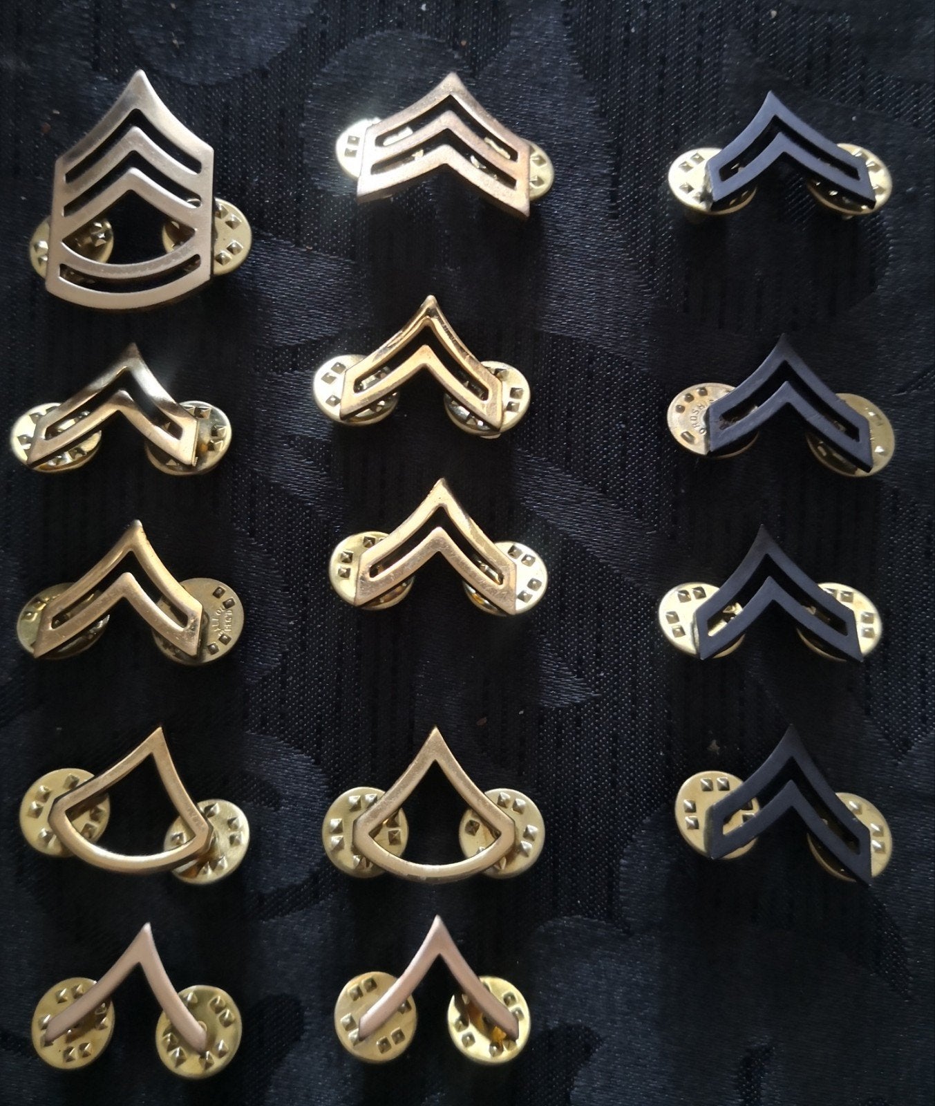 US army lot aantal rangen, Verzenden, Landmacht, Amerika, Embleem of Badge