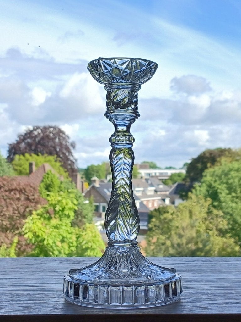 Kandelaar Persglas Art Deco, Antiek en Kunst, Ophalen of Verzenden, Glas