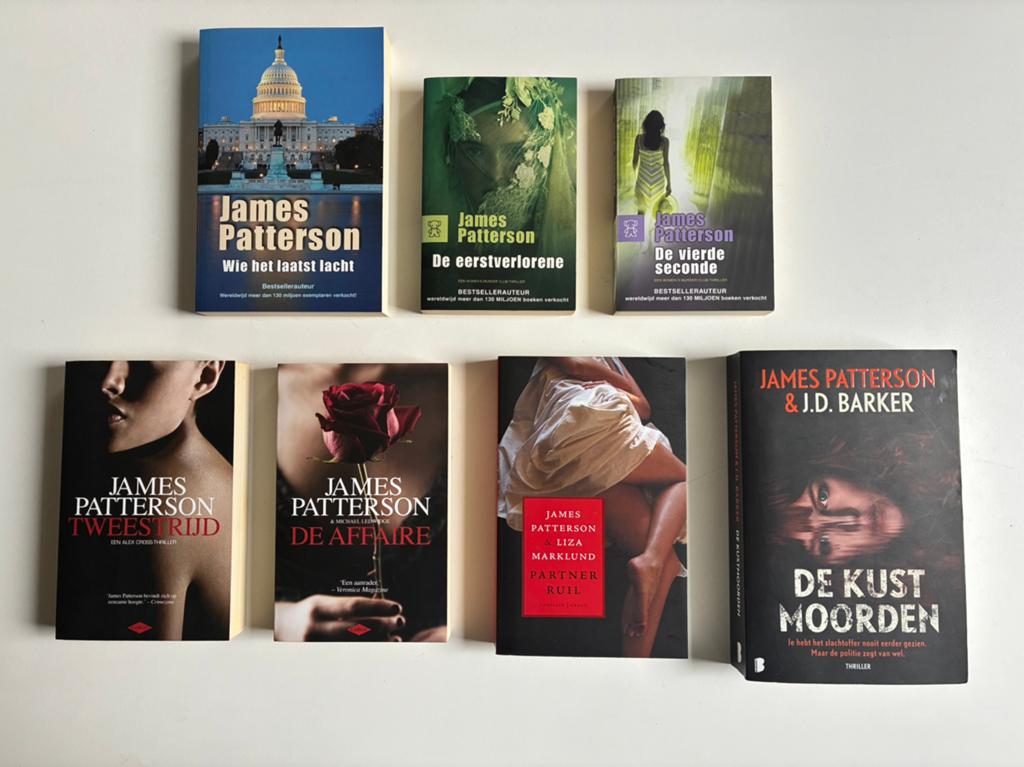 James Patterson: 7 boeken (thrillers), Boeken, Thrillers, Ophalen of Verzenden