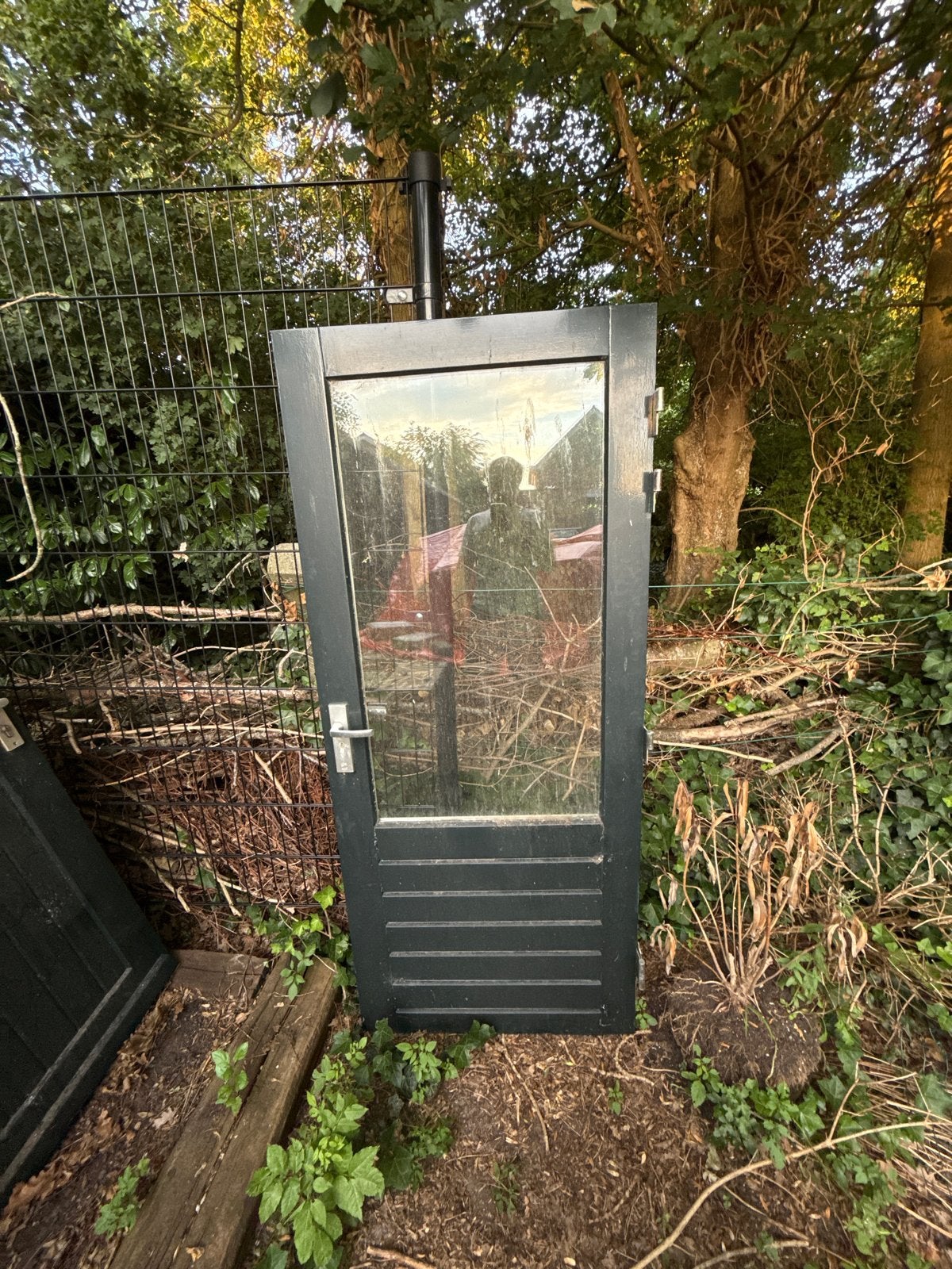 Buitendeuren hardhout, Ophalen, Gebruikt, 80 tot 100 cm, Buitendeur