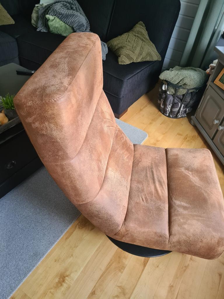 Draaistoel bruin, Ophalen, Minder dan 75 cm, 50 tot 75 cm
