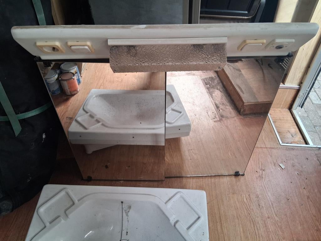 WC, wasgedeelte en douchebak voor camper, Ophalen of Verzenden, Gebruikt