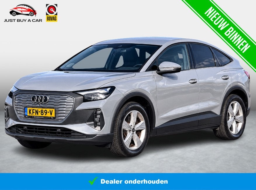 Audi Q4 Sportback e-tron 40 Advanced edition 77 kWh SOH 95,2, Auto's, Dealer onderhouden, Achterwielaandrijving, Gebruikt, Zwart