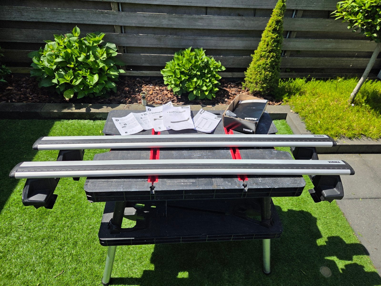Thule WingBar Evo dakdragers met klemset voor Golf 7, Auto diversen, Ophalen, Zo goed als nieuw