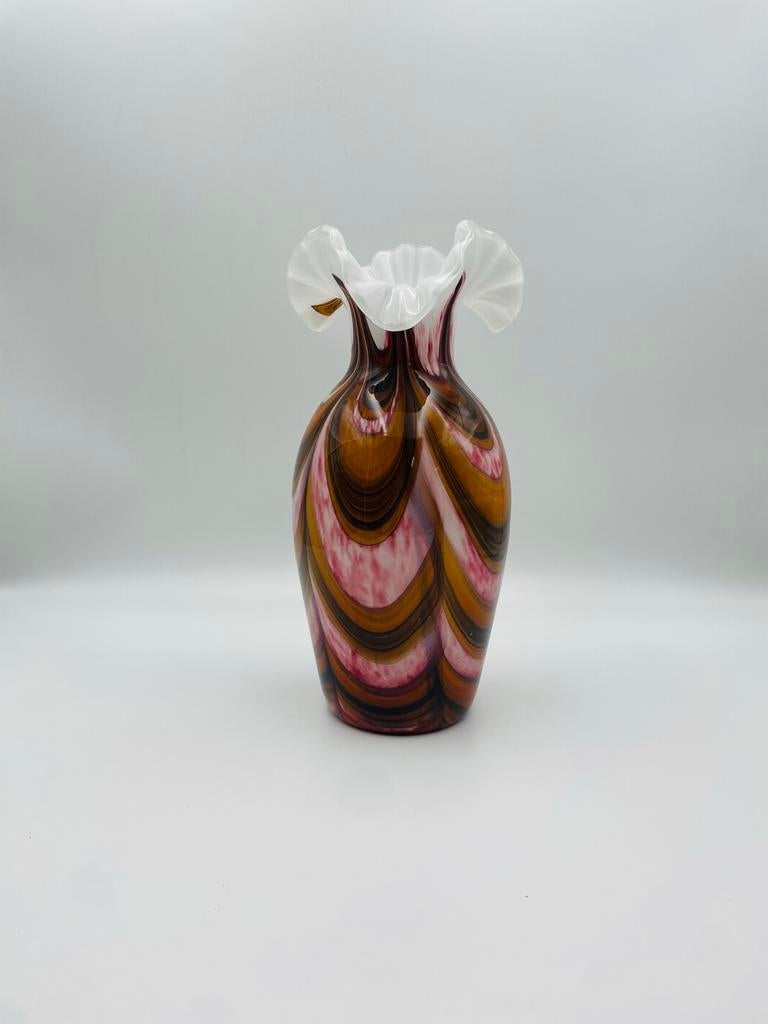 Vintage jaren '70 Murano Vaas - Uniek Design, Antiek en Kunst, Ophalen of Verzenden