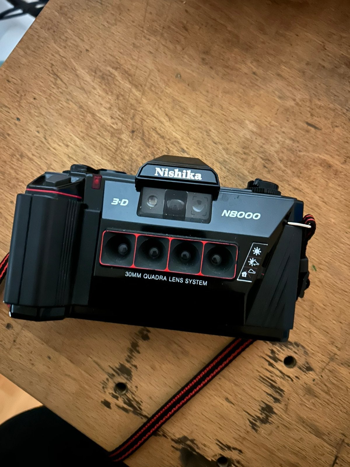 Nishika N8000 3D camera in goede staat, Ophalen of Verzenden, Zo goed als nieuw, Compact, Overige Merken