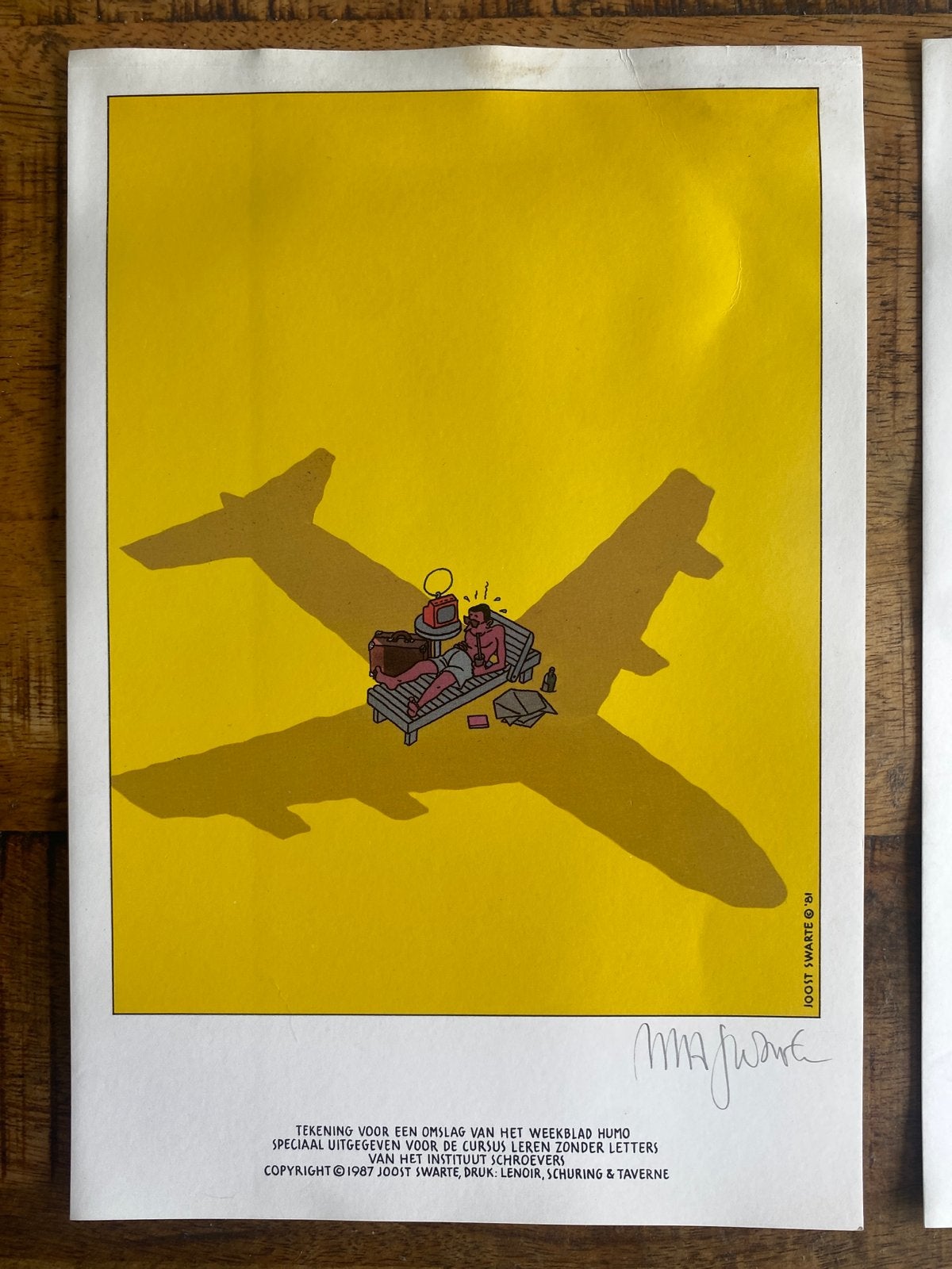Joost Swarte - 4 originele Humo covers - 1987, Ophalen of Verzenden, Print, Print/reproductie