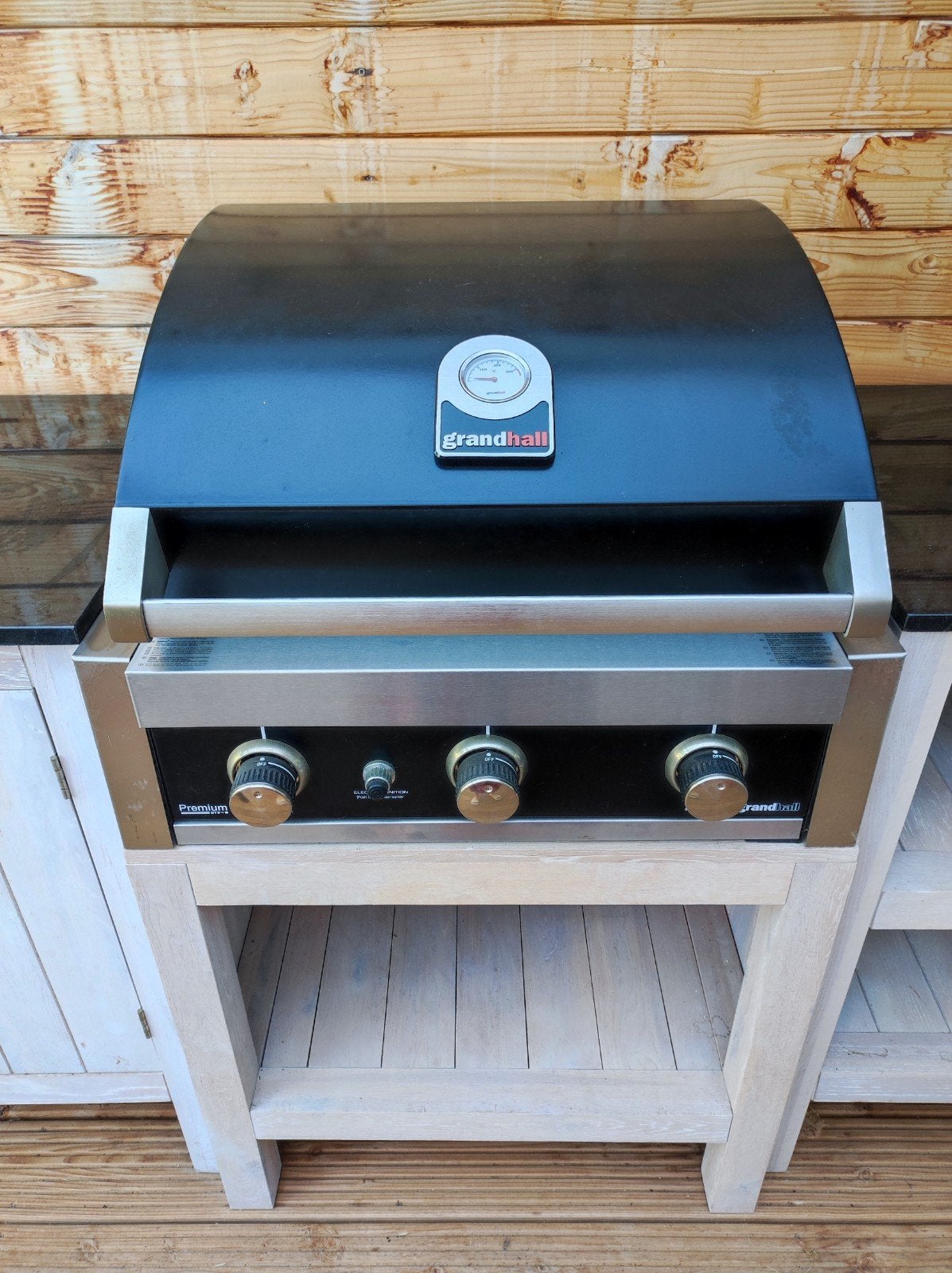 Complete buitenkeuken met Grandhall gasbarbecue, Ophalen, Gebruikt, Grandhall