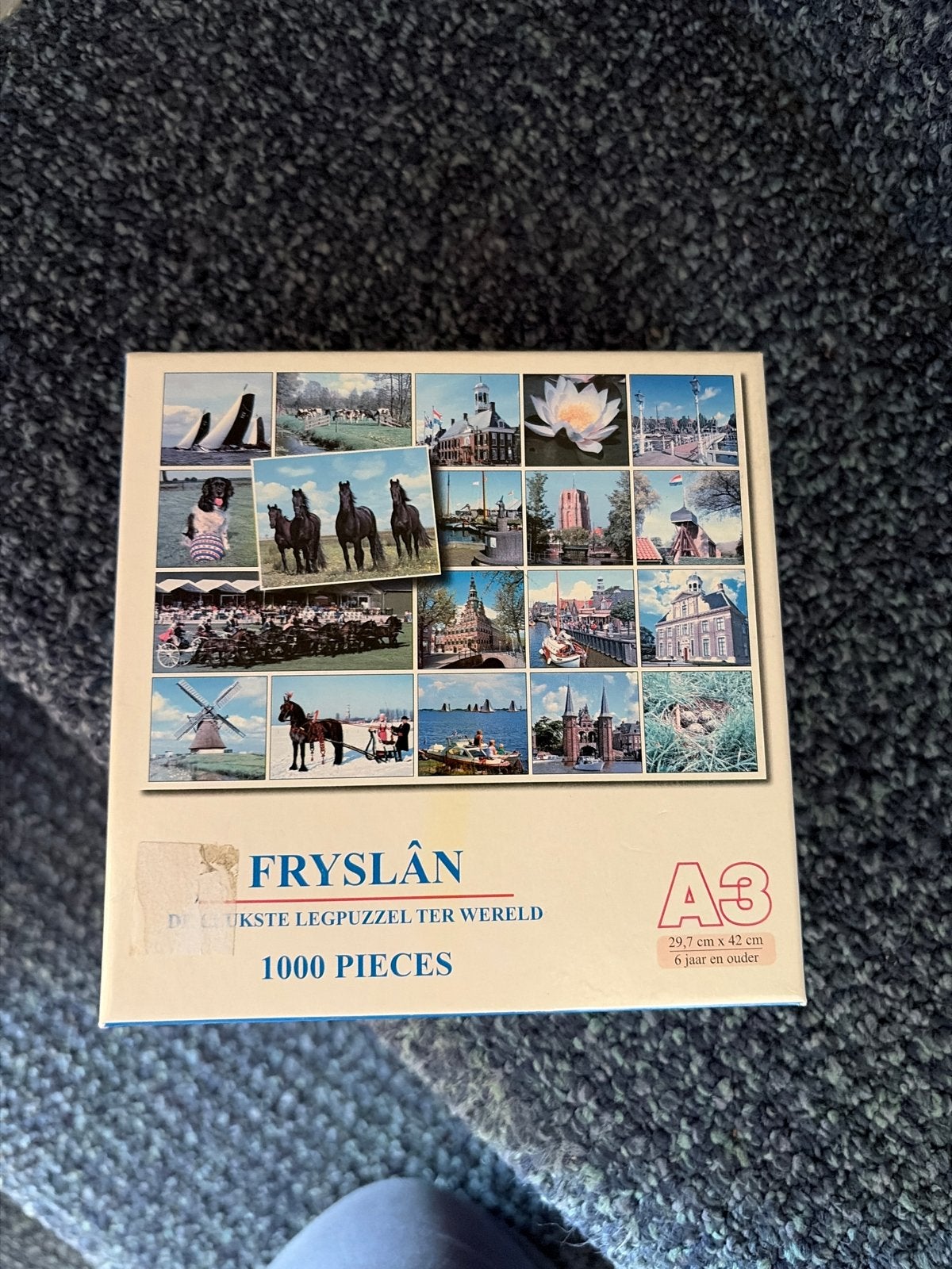 Friesland A3 mini Legpuzzel 1000 Stukjes - De Leukste Puzzel, Ophalen of Verzenden, 500 t/m 1500 stukjes, Gebruikt, Legpuzzel