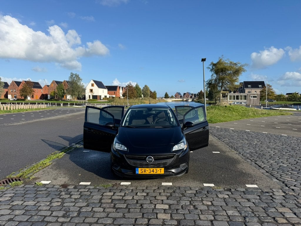 Opel Corsa 1.4 Black Edition 5D 2018 Zwart, Voorwielaandrijving, Dealer onderhouden, 4 cilinders, Origineel Nederlands