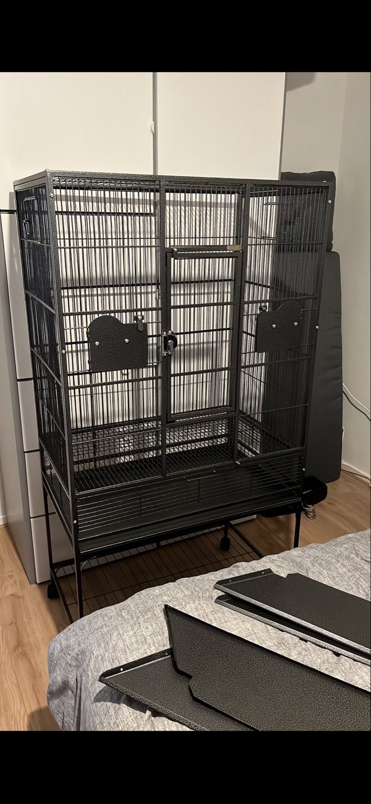 Keddoc Vogelkooi Alaska - 86x55x164 cm, Dieren en Toebehoren, Ophalen, Metaal, Vogelkooi