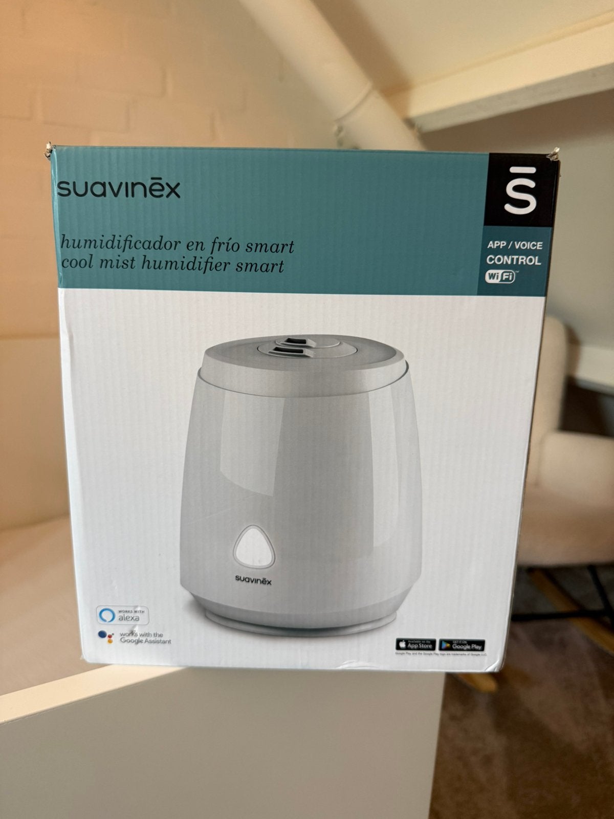 Suavinex smart luchtbevochtiger (nieuw in doos), Ophalen, Zo goed als nieuw, Luchtbevochtiger