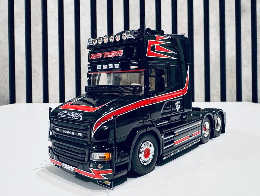 Scania V8 Sauter Transporte 2023 Germany Tekno 1:50, Ophalen of Verzenden, Zo goed als nieuw, Bus of Vrachtwagen, Overige merken