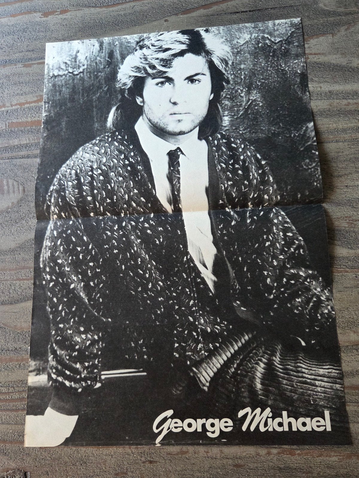 George Michael Poster Jaren '80 - Wham!, Ophalen of Verzenden, Zo goed als nieuw, Poster, Artwork of Schilderij